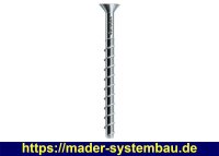 Eurotec Rock Senkkopf; Stahl verzinkt; TX40 7,5 x 60 mm...