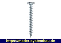 Eurotec Spanplattenschraube Panhead; Stahl blau verzinkt;...