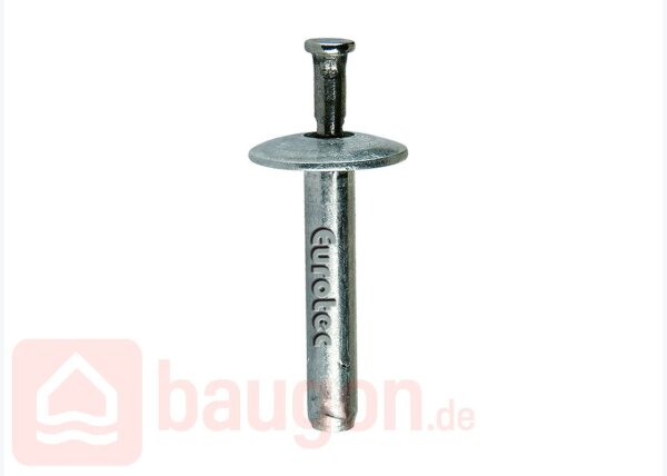 Eurotec Schlagnieten, Aluminiumhülse/Edelstahldorn 4,8 x 16 mm VE:200