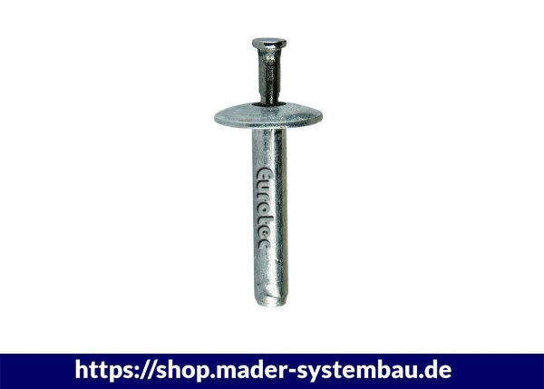 Eurotec Schlagnieten, Aluminiumhülse/Edelstahldorn 4,8 x 40 mm VE:200