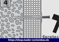 Eurotec Klimax Dämmstoffdübel Ø8 x 190 mm Tellerdurchmesser 60mm VE:100