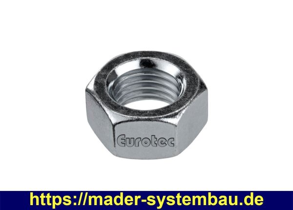 Eurotec Sechskantmutter DIN934; galvanisch verzinkt M10 VE:100