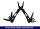 Eurotec Multitool schwarz; inkl. Tasche und Bits VE:1