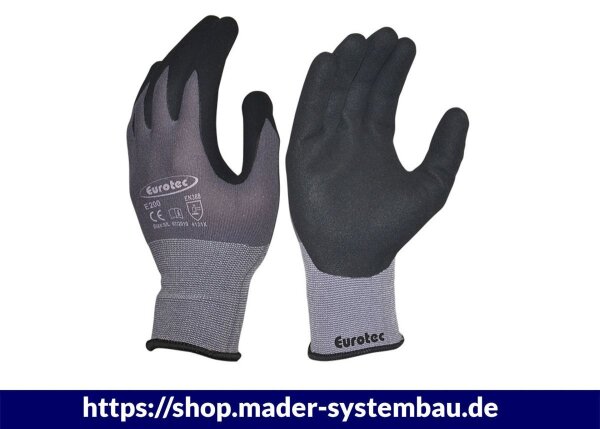 Eurotec Arbeitshandschuhe E200 L Universal - FlexFit VE:12