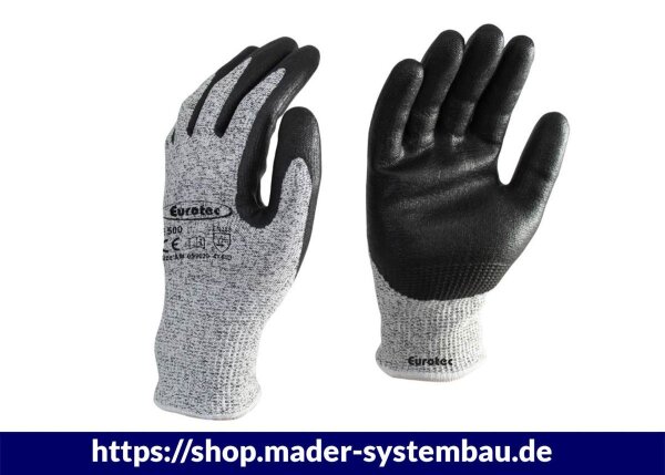 Eurotec Arbeitshandschuhe E500 S Schnittschutz - CutFit VE:10