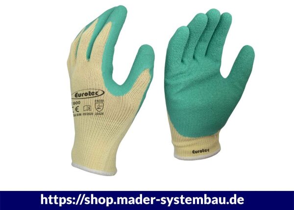 Eurotec Arbeitshandschuhe E900 XL Nässeschutz - AquaGrip Plus VE:12