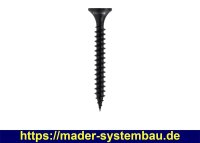 Eurotec Schnellbauschraube mit Feingewinde; schwarz...