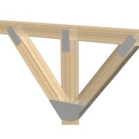 Eurotec Lochplattenstreifen 200 x 1200 x 2,0 mm Stahl verzinkt VE:5