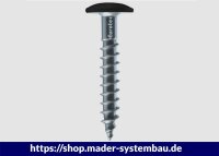Eurotec Color-Fassadenschraube; Edelstahl A2; TX20; blank 4,8 x 38 mm VE:250