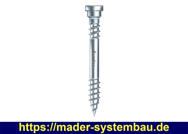Eurotec Terrassotec; Edelstahl A2; TX25; im Eimer 5,5 x 50 mm VE:500