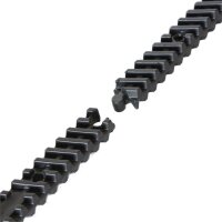 Eurotec Dista-Leiste; schwarz* 13 x 16 x 730 mm VE:50