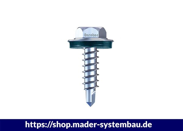 Eurotec BiGHTY-Bohrschraube Sechskant; Edelstahl gehärtet; SW8; Bohrleistung: 3 mm 4,8 x 32 mm  VE:500