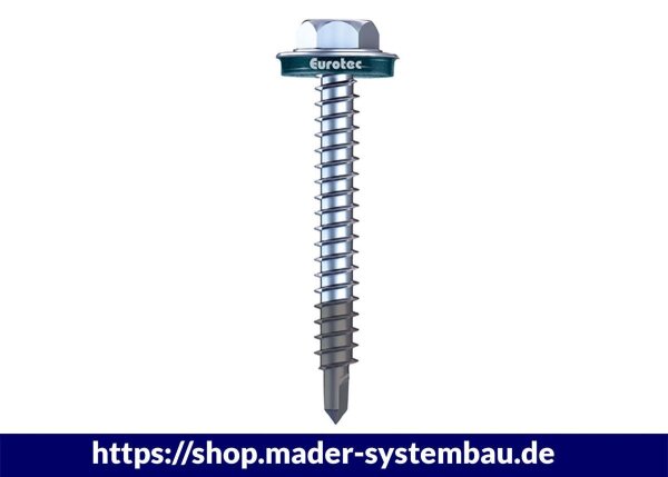 Eurotec BiGHTY-Bohrschraube Sechskant;  Bi-Metall; SW10; Bohrleistung: 5 mm Ø 16 / 6,3 x 70 mm VE:200