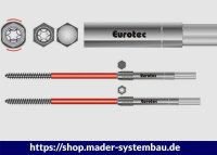 Eurotec EiSYS-2-Fassadenschrauben  7,2 x 338 mm VE:50