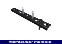 Eurotec FassadenClip; schwarz 130 x 28 mm VE:300