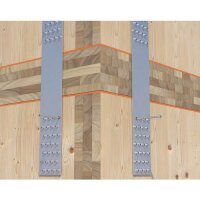 Eurotec Winkelbeschlagschraube Strong ; Stahl blau verzinkt; TX40 8,0 x 160 mm VE:50