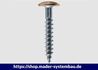 Eurotec Color-Fassadenschraube; Edelstahl A2; TX20; anthrazit RAL 7016 4,8 x 38 mm VE:250