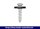 Eurotec Color-Spenglerschrauben; Edelstahl A2; 2 tlg.; TX20; schw.gr.matt RAL7021 4,5 x 65 mm VE:200